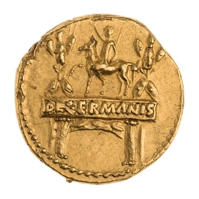 Aureus - Drusus the Elder DE GERMANIS back