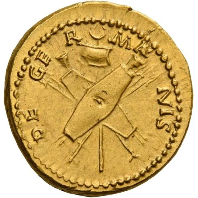 Aureus - Drusus the Elder DE GERMANIS back