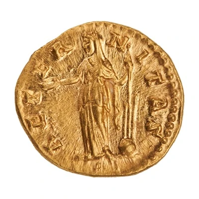 Aureus - Faustina the Elder AETERNITAS; Fortuna back