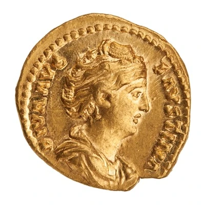 Aureus - Faustina the Elder AETERNITAS; Fortuna front
