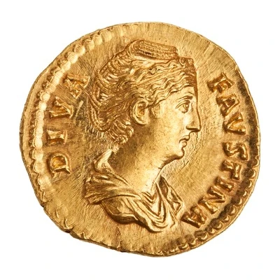 Aureus - Faustina the Elder AETERNITAS; Fortuna front