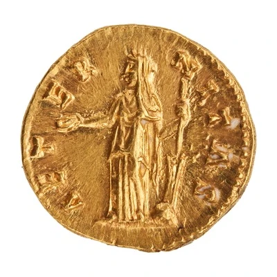 Aureus - Faustina the Elder AETERNITAS; Fortuna back
