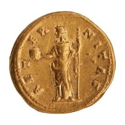 Aureus - Faustina the Elder AETERNITAS; Providentia back