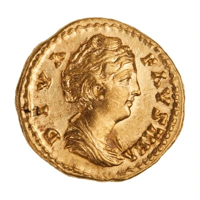 Aureus - Faustina the Elder AVGVSTA; Fortuna front
