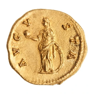 Aureus - Faustina the Elder AVGVSTA; Venus back
