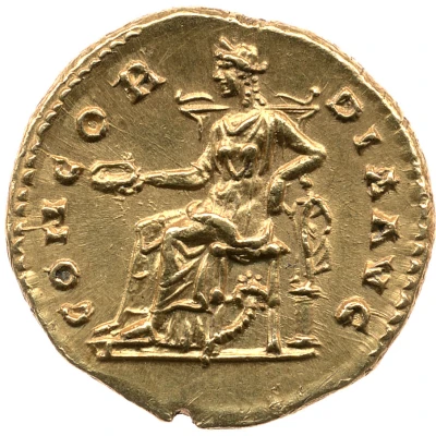 Aureus - Faustina the Elder CONCORDIA AVG; Concordia back