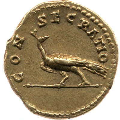 Aureus - Faustina the Elder CONSECRATIO back