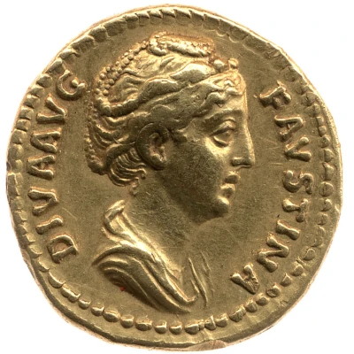 Aureus - Faustina the Elder EX SENATVS CONSVLTO front