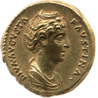 Aureus - Faustina the Elder EX SENATVS CONSVLTO front