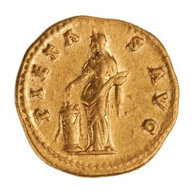 Aureus - Faustina the Elder PIETAS AVG; Pietas back