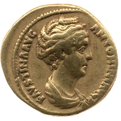 Aureus - Faustina the Elder VENERI AVGVSTAE; Venus front