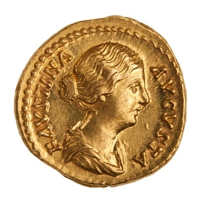 Aureus - Faustina the Younger FECVNDITATI AVGVSTAE; Fecunditas front