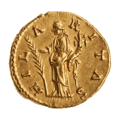 Aureus - Faustina the Younger HILARITAS; Hilaritas back