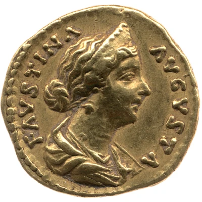 Aureus - Faustina the Younger HILARITAS; Hilaritas front