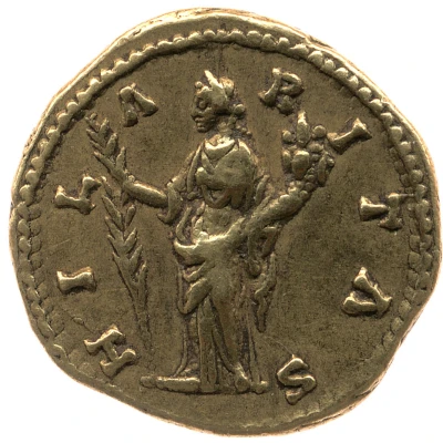 Aureus - Faustina the Younger HILARITAS; Hilaritas back