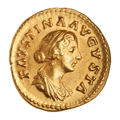 Aureus - Faustina the Younger SALVTI AVGVSTAE; Salus front