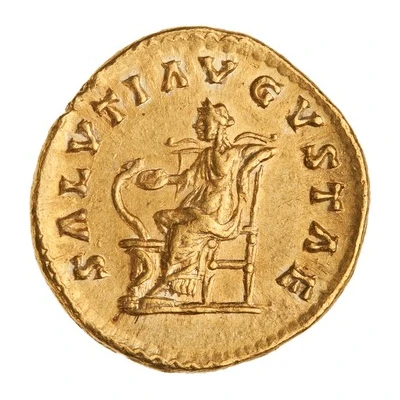 Aureus - Faustina the Younger SALVTI AVGVSTAE; Salus back