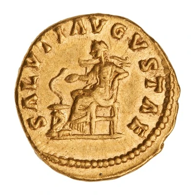 Aureus - Faustina the Younger SALVTI AVGVSTAE; Salus back