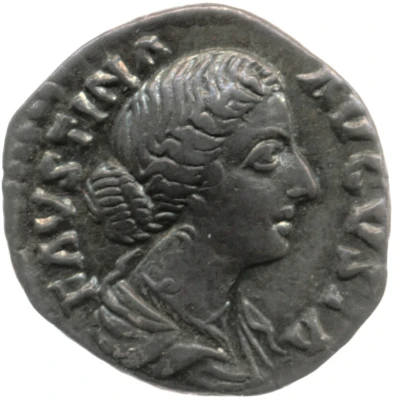 Aureus - Faustina the Younger VENVS FELIX; Venus and Three Graces front