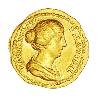 Aureus - Faustina the Younger VENVS; Venus front