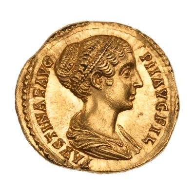 Aureus - Faustina the Younger VENVS; Venus front