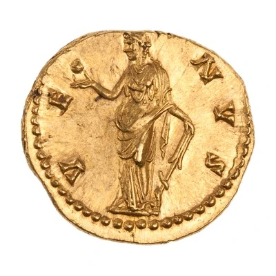 Aureus - Faustina the Younger VENVS; Venus back
