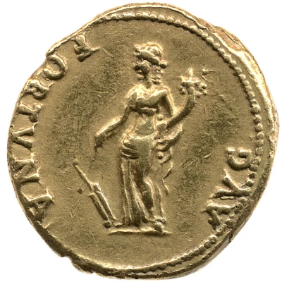 Aureus - Galba FORTVNA AVG; Fortuna back