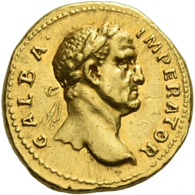 Aureus - Galba IMP CAES TRAIAN AVG GER DAC P P REST; Libertas front