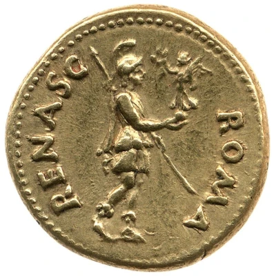 Aureus - Galba ROMA RENASC; Roma and Victory back