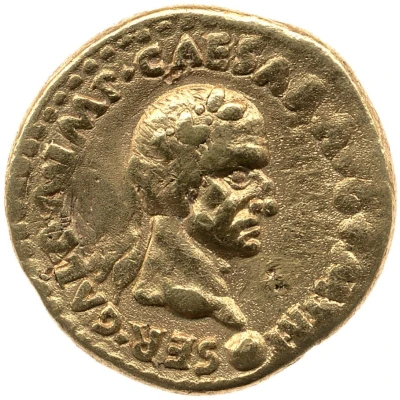 Aureus - Galba ROMA RENASCENS; Roma and Victory front