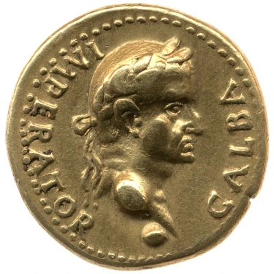 Aureus - Galba ROMA VICTRIX; Roma front