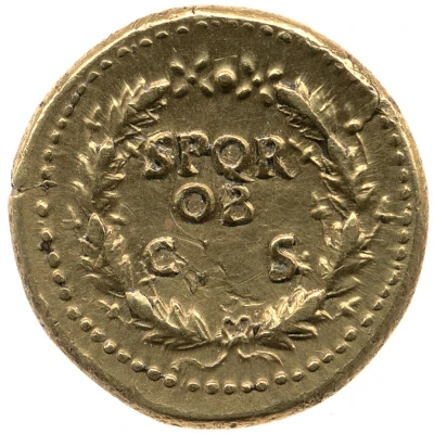 Aureus - Galba S P Q R OB C S back