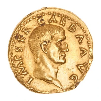 Aureus - Galba S P Q R OB C S front