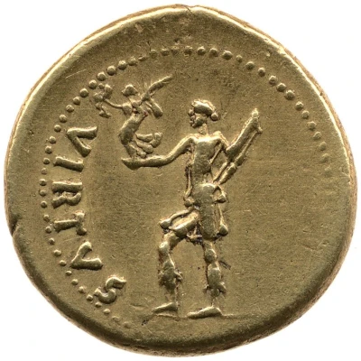 Aureus - Galba VIRTVS; Virtus back