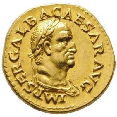 Aureus - Galba VIRTVS; Virtus front