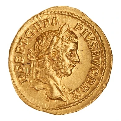 Aureus - Geta PONTIF TR P III COS II; Felicitas front