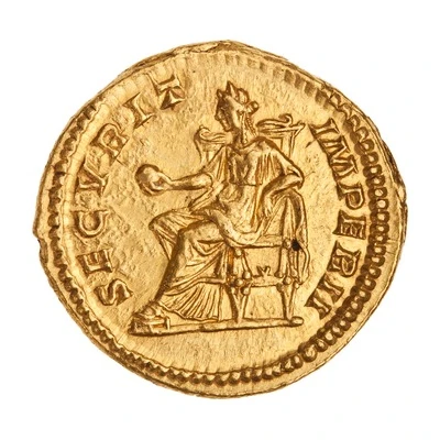 Aureus - Geta SECVRIT IMPERII; Securitas back