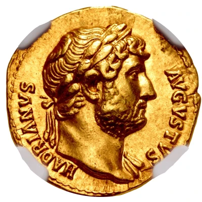 Aureus - Hadrian // COS III front