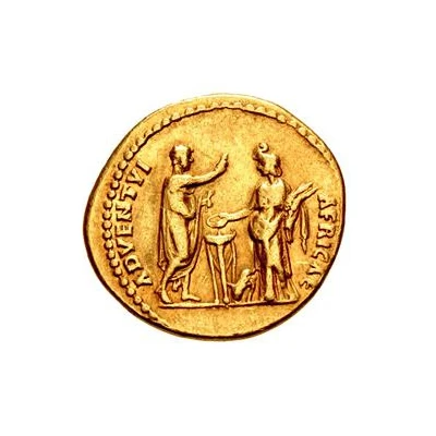 Aureus - Hadrian ADVENTVI AFRICAE; Africa back