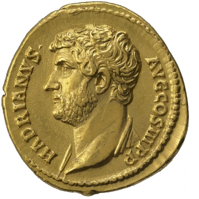 Aureus - Hadrian ADVENTVI AVG AFRICAE; Africa front