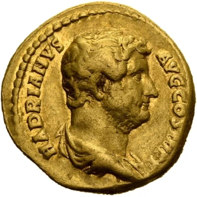 Aureus - Hadrian ADVENTVI AVG ALEXANDRIAE; Alexandria front
