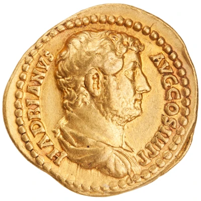 Aureus - Hadrian ADVENTVS AVG; Roma front