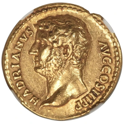 Aureus - Hadrian ADVENTVS AVG; Roma front