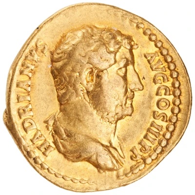 Aureus - Hadrian ADVENTVS AVG; Roma front