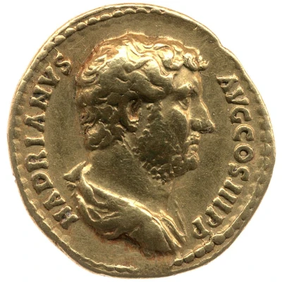 Aureus - Hadrian ADVENTVS AVG; Roma front