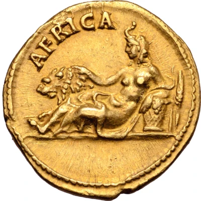 Aureus - Hadrian AFRICA; Africa back