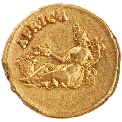 Aureus - Hadrian AFRICA; Africa back