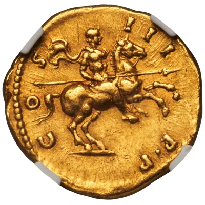 Aureus - Hadrian COS III PP back