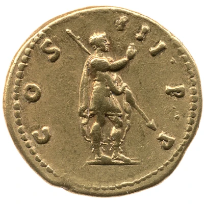 Aureus - Hadrian COS III PP back