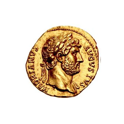 Aureus - Hadrian COS III; Sol front